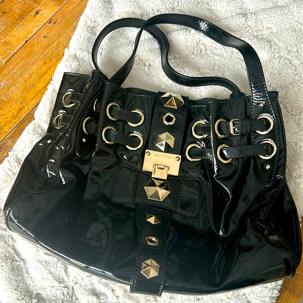 Authentic Jimmy Choo Patent Leather Bag